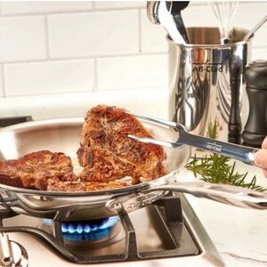 All-Clad Stainless Steel Two Prong 13.5" Fork~New!